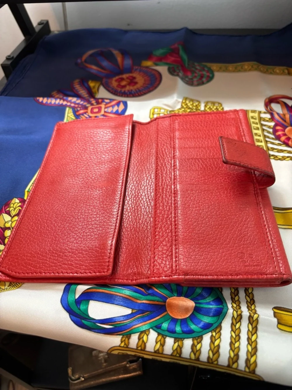Stunning Gucci Studded Soho Continental Wallet – Red Leather - Picture 9 of 13